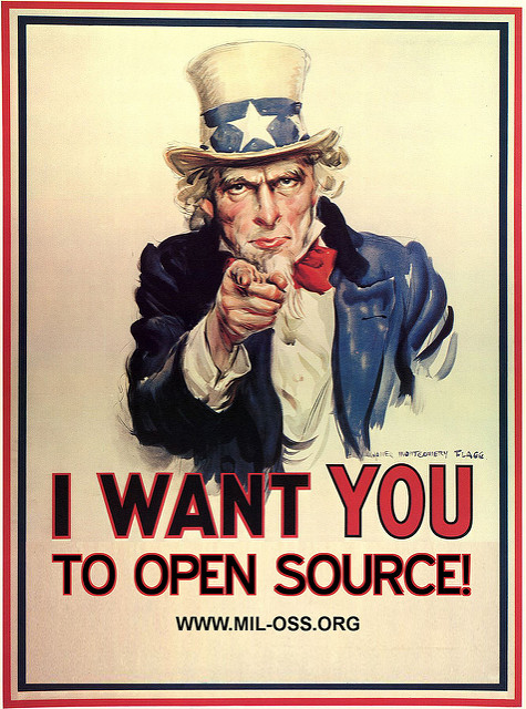 I want YOU to open source! meme